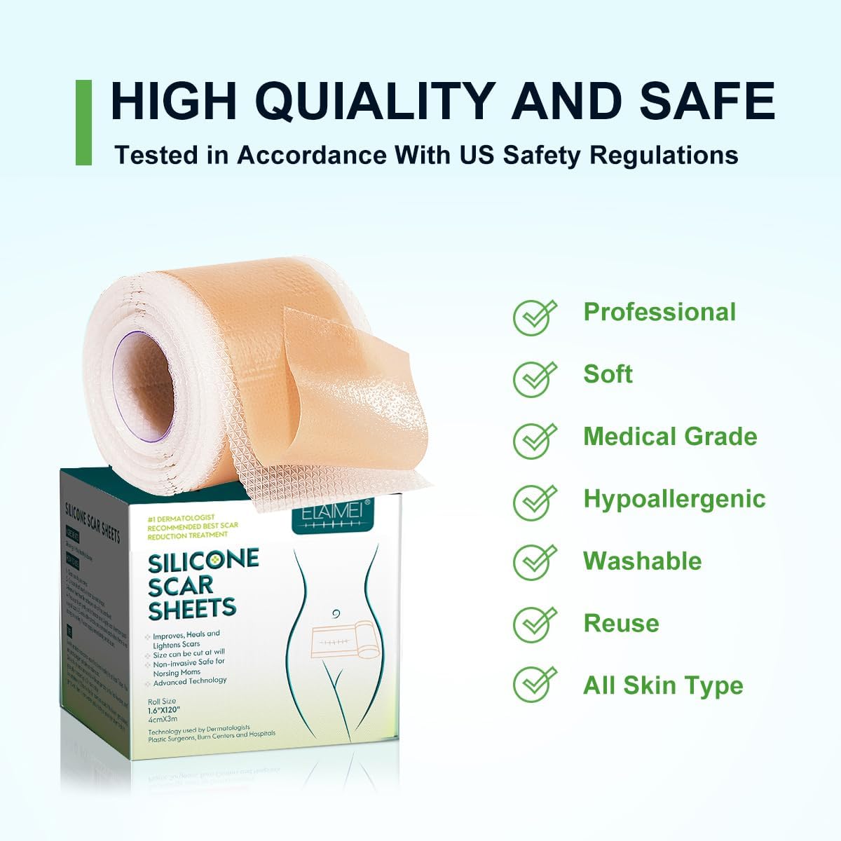 Silicone Scar Sheets (1.6” x 120”Roll-3M)