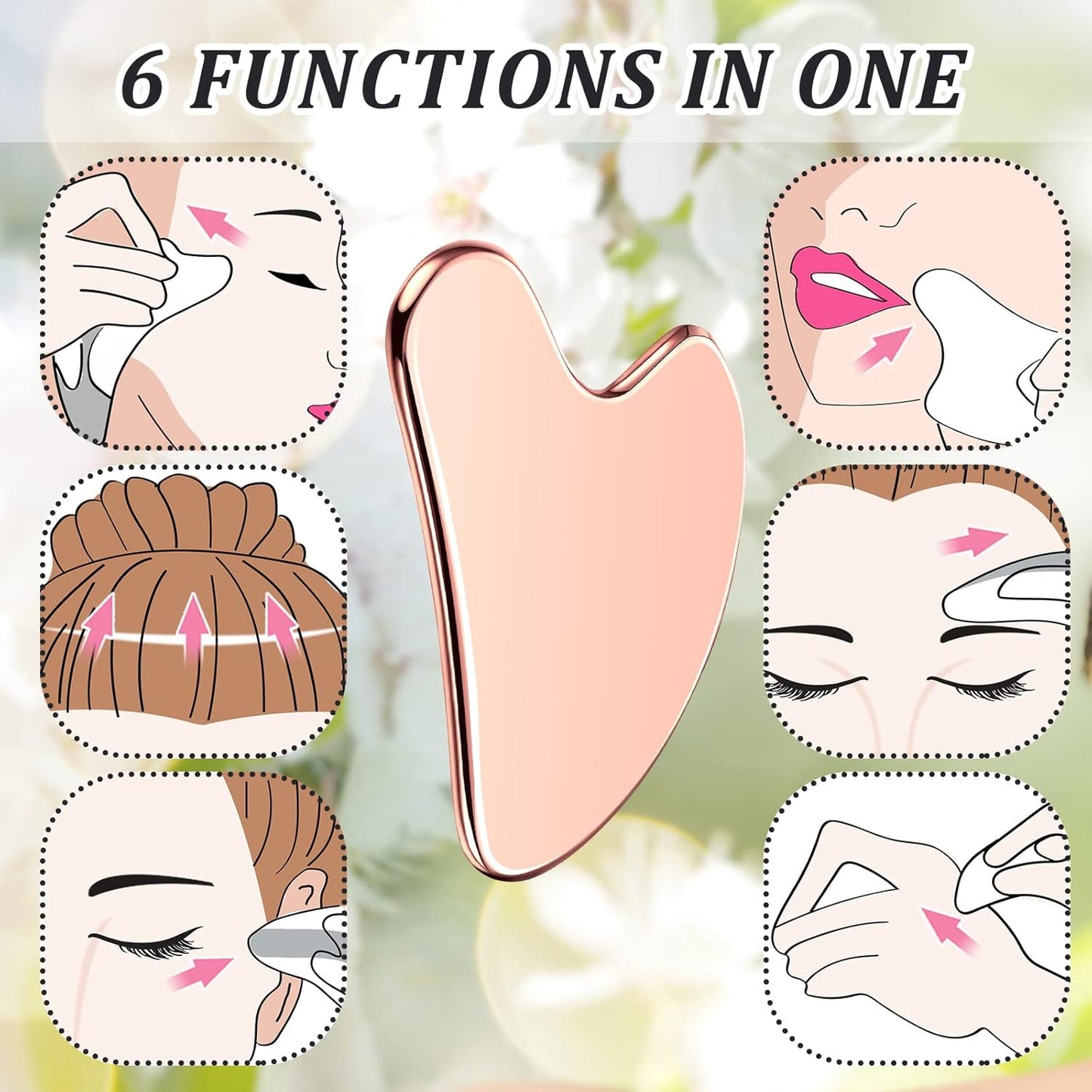 Stainless Steel Gua Sha Facial Tools Mother's Day Self Care