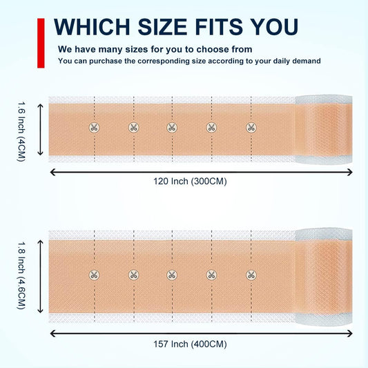 Silicone Scar Sheets(1.8” x 157”Inch- 4M),