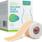 ZODENIS Medical Grade Silicone Scar Sheets, Silicone Scar Tape (1.6”x 60”)