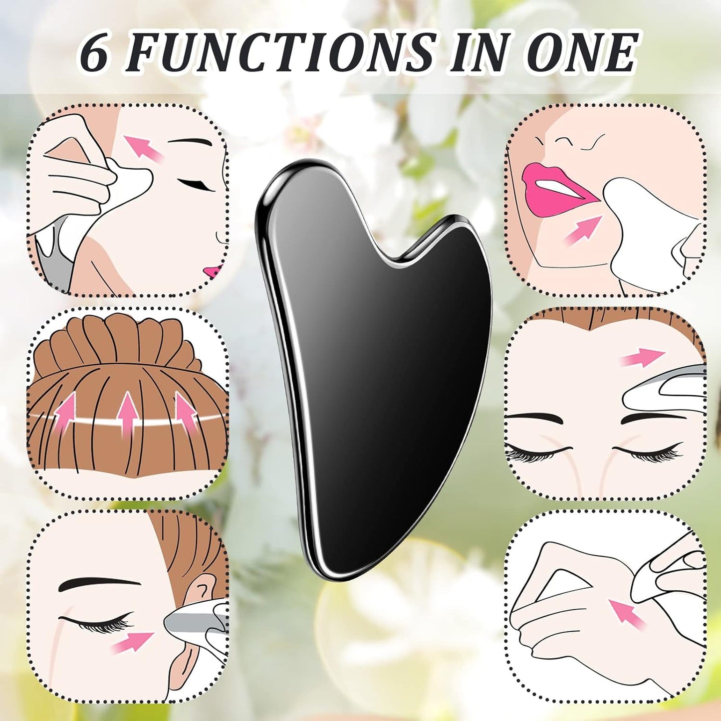 Stainless Steel Gua Sha Facial Tools Mother's Day Self Care