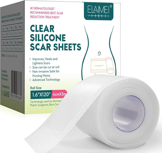 Clear Silicone Scar Sheets, Scar Away Scar Tape,