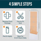 Silicone Scar Sheets - Dermatologically Tested in USA - As Surgical Cream, - 4 pack 5.7"x1.57"
