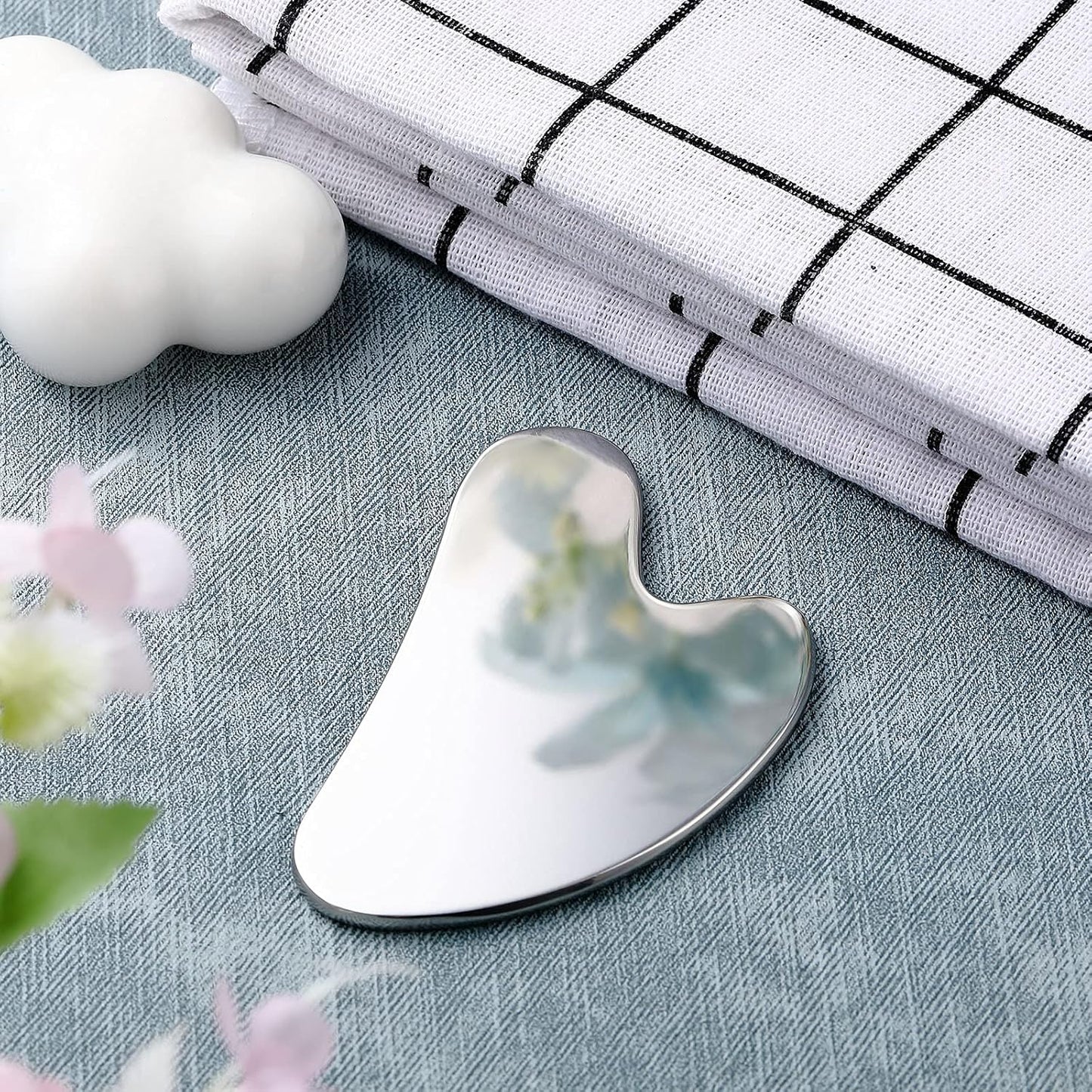 Stainless Steel Gua Sha Facial Tools Mother's Day Self Care